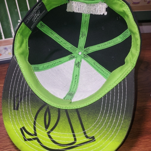 Washington DC hat black neon Yellow city hunter snapback - Picture 3 of 5